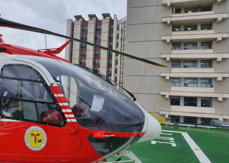 Elicopterul SMURD Constanța. FOTO SAJ Constanța