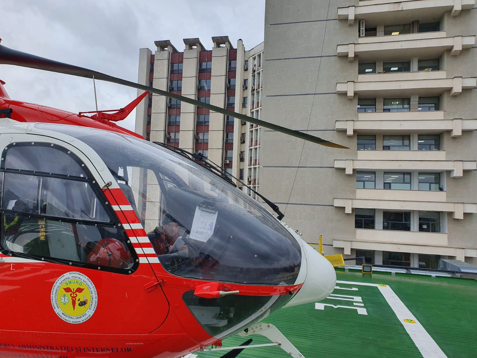 Elicopterul SMURD Constanța. FOTO SAJ Constanța