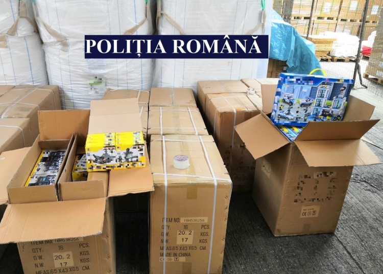 Jucăriile contrafăcute au fost confiscate. FOTO IPJ Constanța