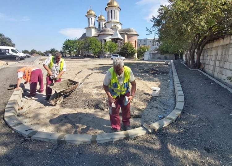 Noi locuri de parcare pe strada Castanilor - Foto: Primăria Constanța