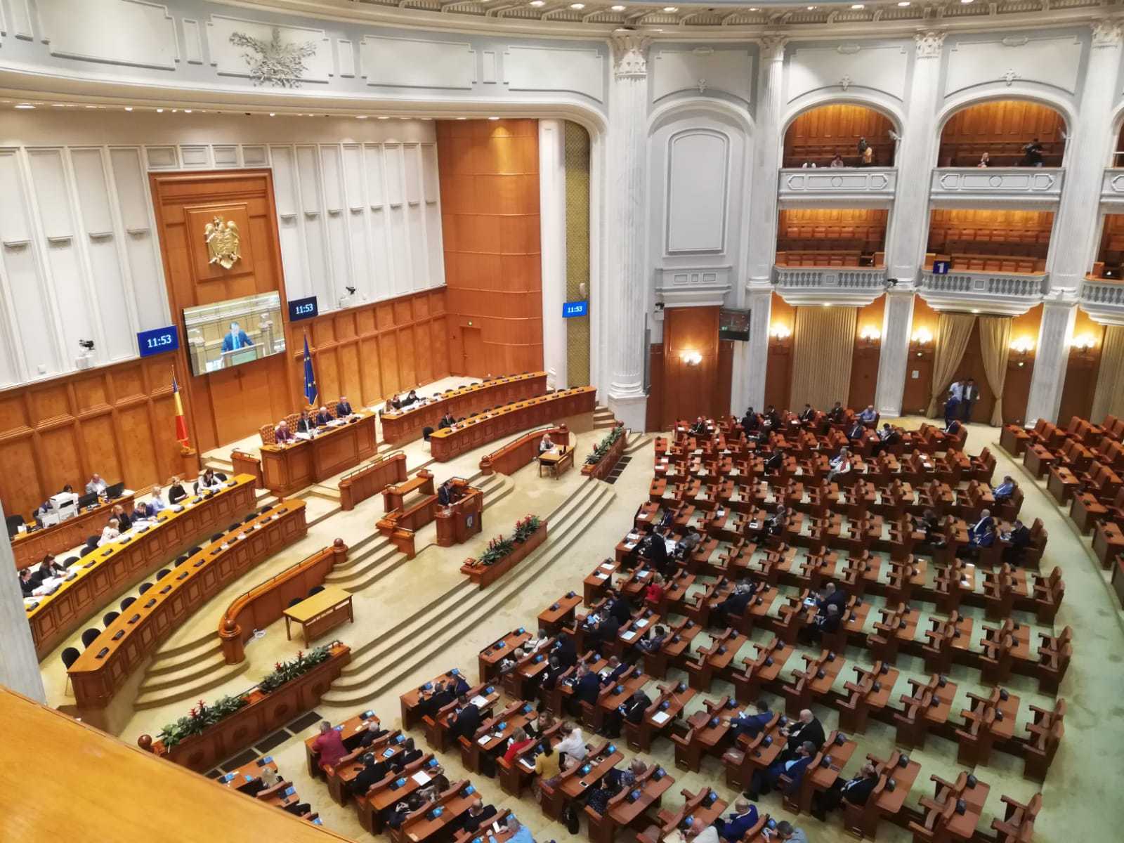 Plenul Parlamentului României. FOTO: Arhivă