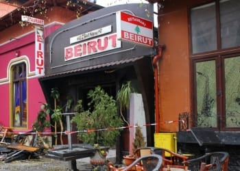 Restaurantul Beirut, în dimineaţa de după teribilul incendiu