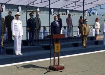 Predarea comenzii SMFN. FOTO: Facebook / Nicolae Ionel Ciucă