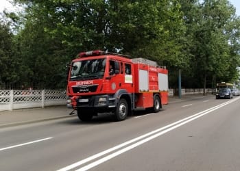 Un echipaj al ISU Dobrogea a răspuns solicitării. FOTO Cătălin SCHIPOR