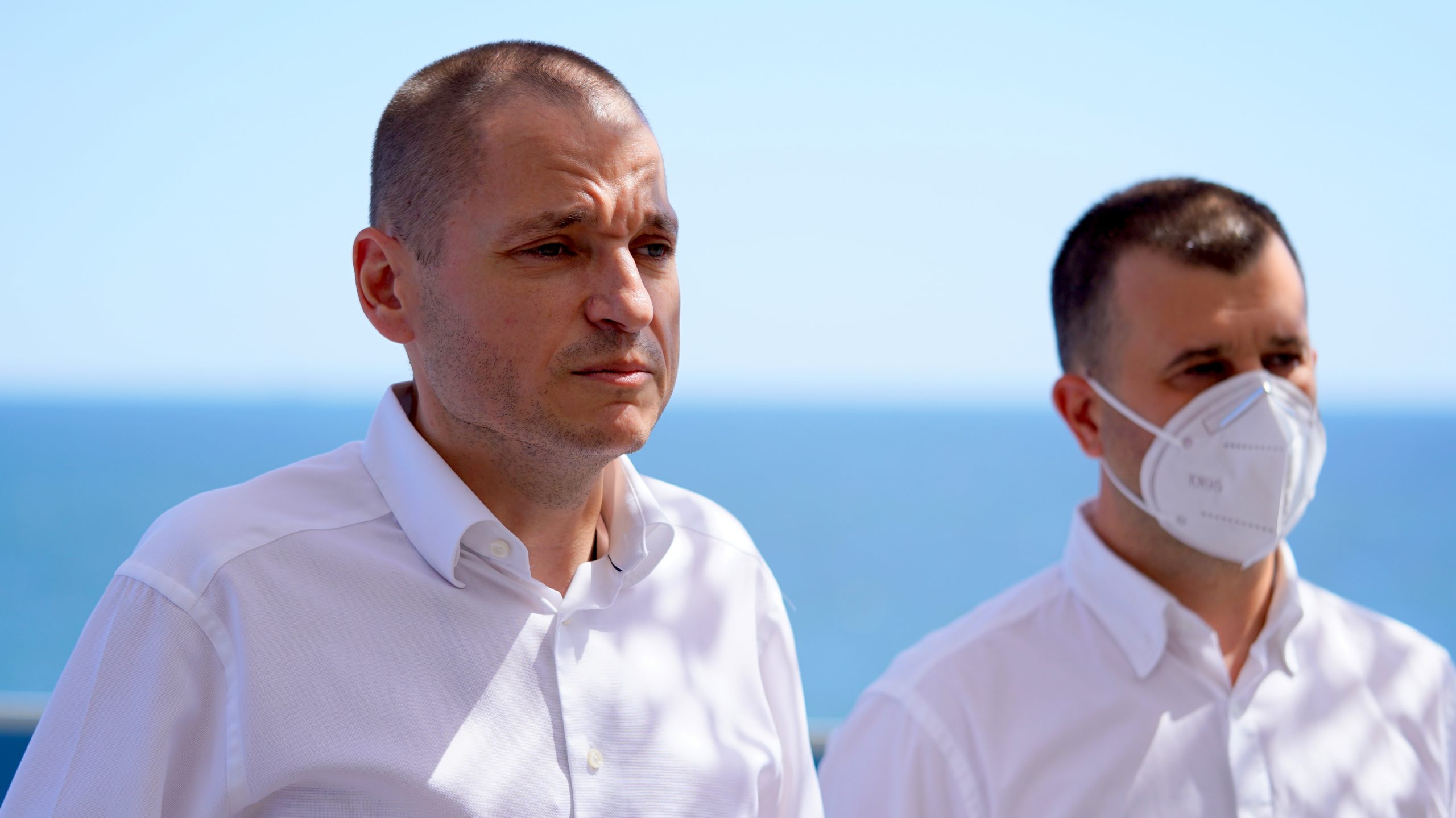 Mircea Dobre și Răzvan Filipescu, candidații Pro România. FOTO Cătălin SCHIPOR