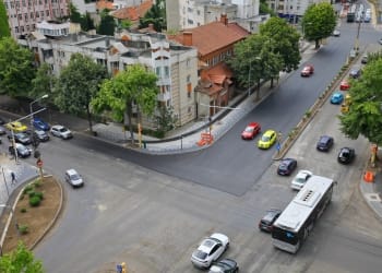 Asfaltare pe bulevardul Mamaia - Foto: Primăria Constanța