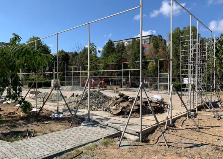 Lucrări la Parcul Dragoslavele - Foto: Primăria Constanța
