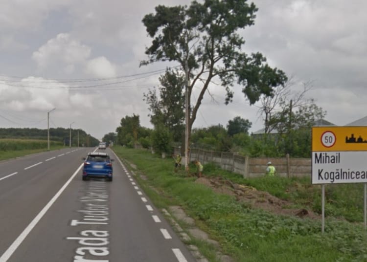 Intrarea în localitatea Mihail Kogălniceanu. FOTO Google Maps