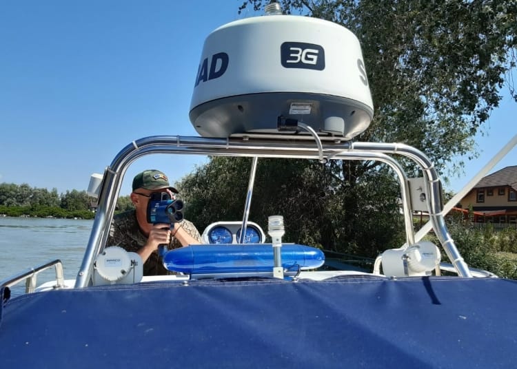 Inspectorii ARBDD au acționat cu aparatul RADAR în Delta Dunării. FOTO ARBDD