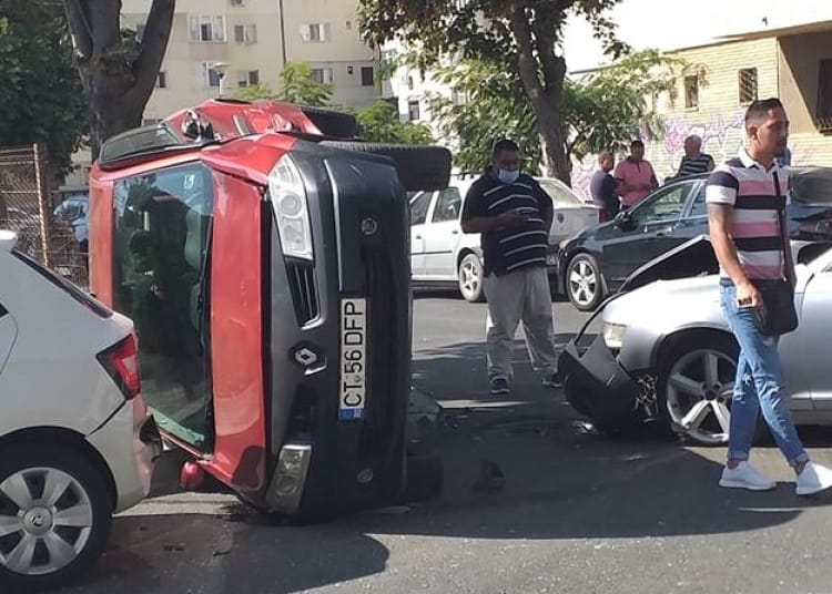 Accident în  zona Sanatoriului Balnerar din Mangalia, sursa foto: Facebook