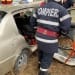 Pompierii de la Descarcerare au intervenit