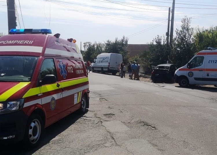 Doi copii au fost răniți în urma accidentului. FOTO ISU Dobrogea