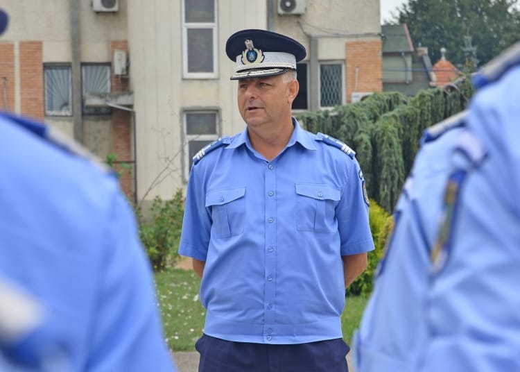 Colonelul Adrian Crețu a ieșit la pensie. FOTO IJJ Constanța