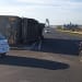 TIR răsturnat la intrare pe A4