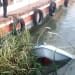 Ambarcațiunea a fost dusă la mal. FOTO ISU Delta Tulcea