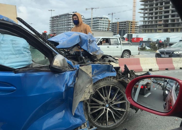 Accident în Mamaia Nord, foto: Florin Șerban