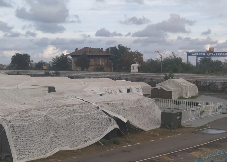 Spitalul Militar Modular. FOTO Cătălin SCHIPOR