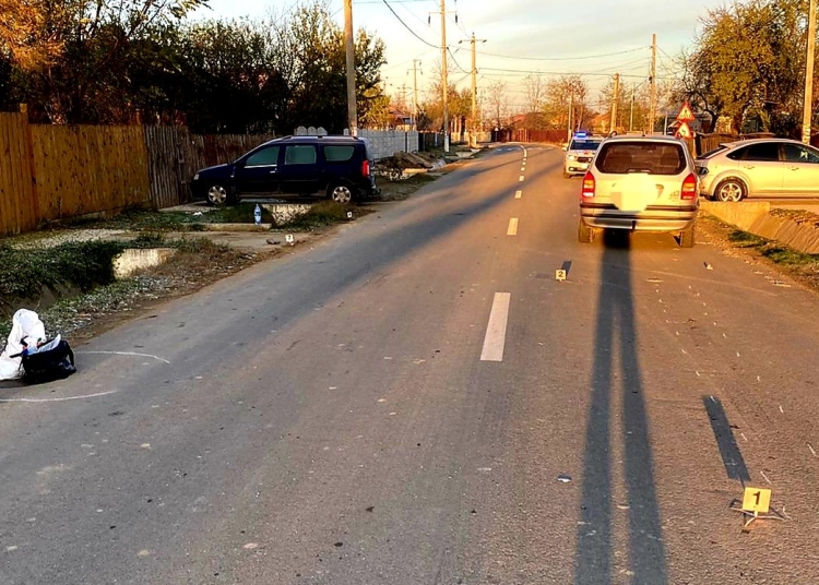 Pietonul accidentat a decedat în urma impactului. FOTO IPJ Ialomița