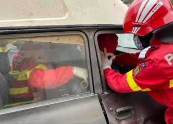 Pompierii au intervenit pentru a descarcerare. FOTO ISU DELTA TULCEA (arhiva)