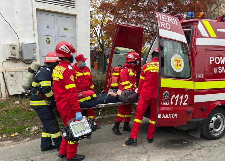 Persoanele rănite au primit primul ajutor. FOTO ISU DELTA Tulcea