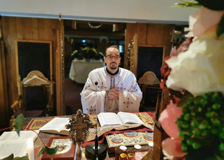 Preotul Claudiu Banu. Foto cu rol ilustrativ