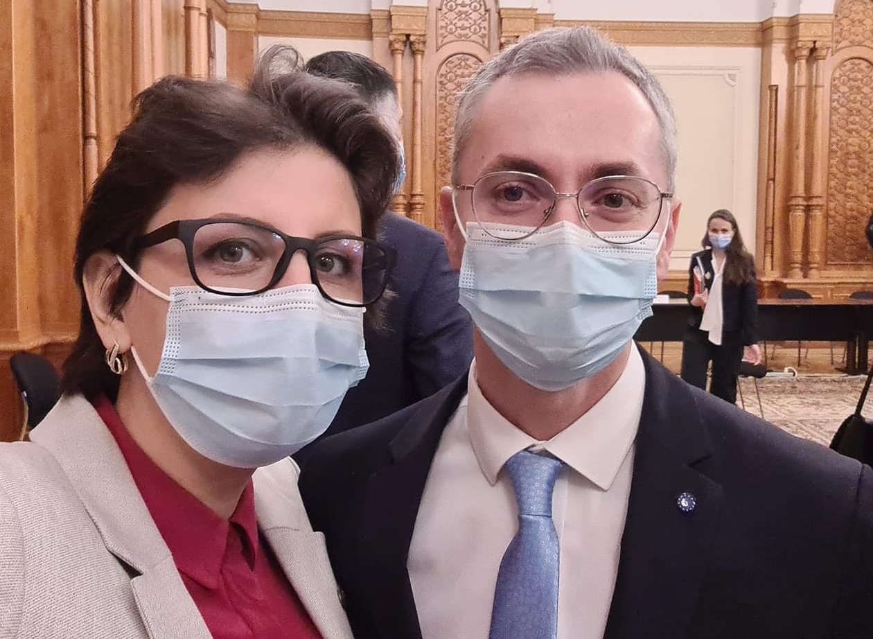 Parlamentarii USR-PLUS de Constanța, deputații Cristina Rizea și Stelian Ion