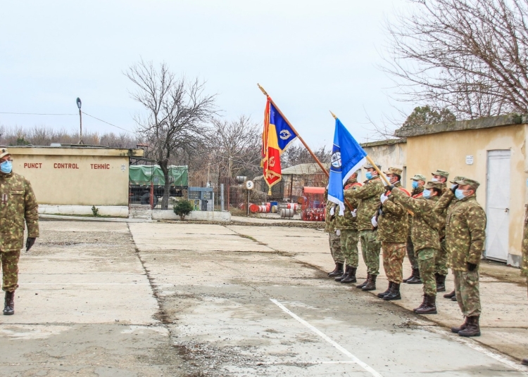 Eveniment solemn în cadrul batalionului 168 Sprijin Logistic „Pontus Euxinus”. FOTO Gheorghe Gabară
