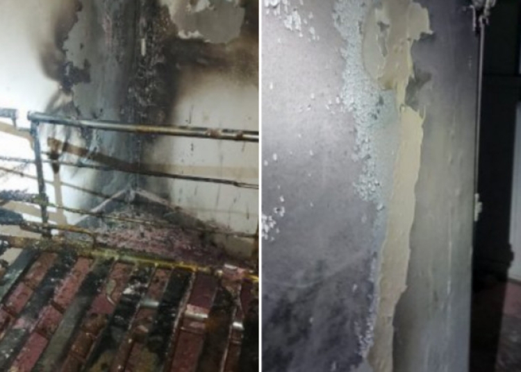 Incendiu la Spitalul de Psihiatrie Socola din Iași. Foto: ISU Iași