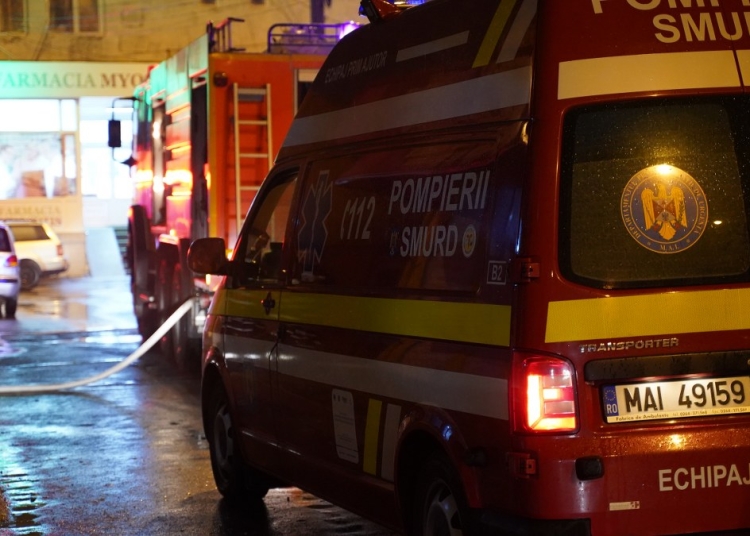 Un echipaj SMURD a fost prezent la solicitare. FOTO Cătălin SCHIPOR