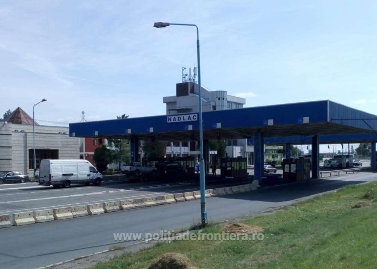 Nădlac - Punctul de trcere a frontierei cu Ungaria, foto Poliția de Frontieră