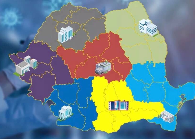 Centrele Regionale în care se distribuie dozele de COVID - Foto: RO Vaccinare