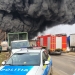 Incendiu de amploare la un depozit. FOTO ISU Buzău