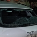 Mașina viceprimarului din Băneasa a fost vandalizată. FOTO E.B