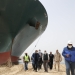 Nava Ever Given, eșuată pe Canalul Suez. FOTO suezcanal.gov.eg