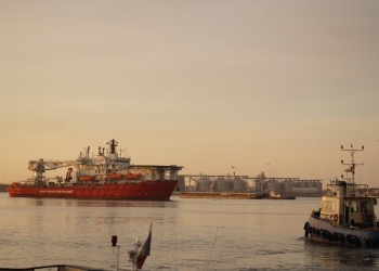 GSP Falcon a intrat în Portul Constanța. FOTO Cătălin SCHIPOR