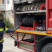 Pompierii au intervenit în urma apelului 112.