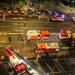La locul incendiului s-au deplasat mai multe autospeciale de pompieri. FOTO ISU București Ilfov