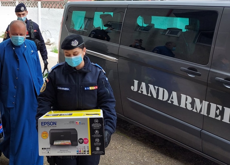 Jandarmii au mers la Centrul de Plasament Antonio. FOTO IJJ Constanța