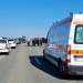 Circulația a fost blocată în urma accidentului rutier. FOTO SAJ Constanța