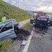Impactul între cele două mașini a fost violent. FOTO FP