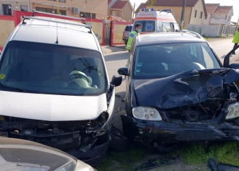 Accident rutier în Valu lui Traian. FOTO SAJ Constanța