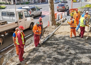 Lucrări în zona Capitol - Foto: Primăria Constanța