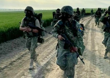 Instrucție a militarilor de la Regimentului 307 Infanterie Marină Babadag. FOTO RIFB