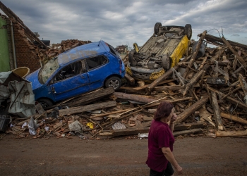 Efectele devastatoare ale tornadei din Cehia. FOTO Agerpres
