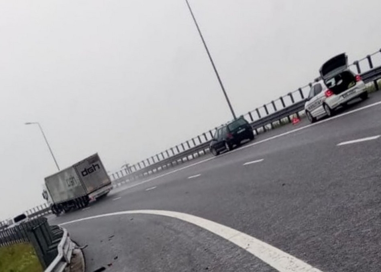 Mașina scăpată de sub control s-a izbit de parapet. FOTO DRDP Constanța / foto cu rol ilustrativ