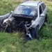 Una din mașinile implicate în accident - Foto: ISU Delta Tulcea