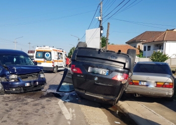 Accident rutier în Valu lui Traian. FOTO SAJ Constanța