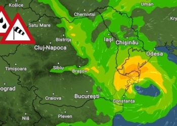 Joi noapte se va forma un ciclon în Marea Neagră FOTO MeteoRadar