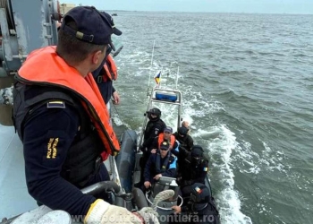 Exercițiu FRONTEX la care a participat și Garda de Coastă. FOTO Poliția de Frontieră