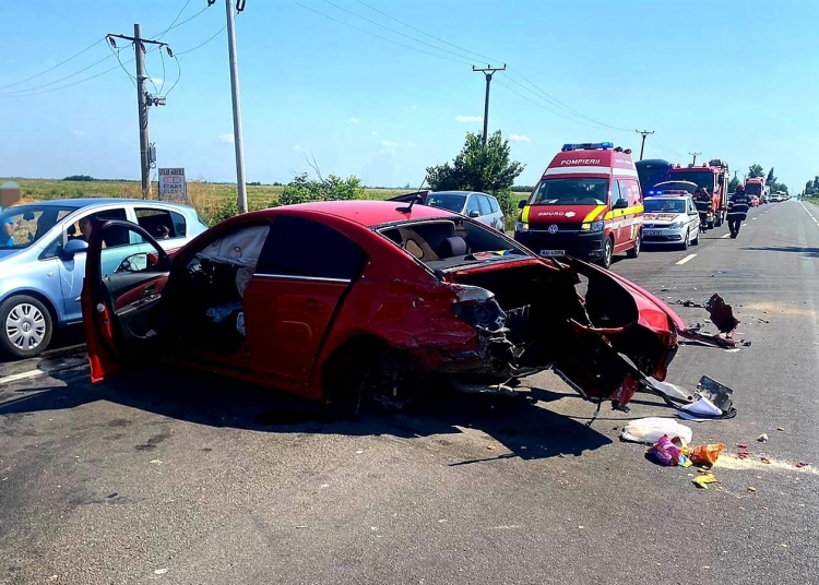 Accident rutier în județul Ialomița. FOTO IPJ Ialomița